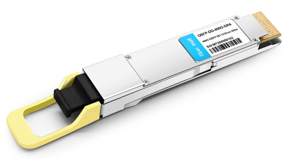 QSFP-DD-400G-DR4 400G QSFP-DD DR4 Módulo transceptor óptico con conector MTP / MPO y SMF de 1310 nm