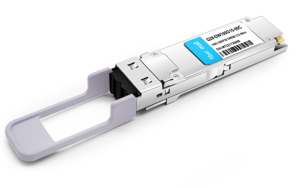 ファイバーモールの QSFP28-DW100Gxx-80C (チャンネル 15-61)