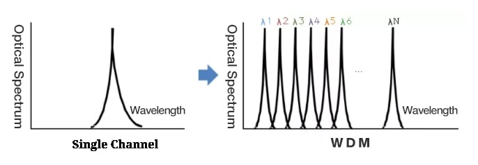 single channel vs WDM