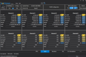  Passing 40km fiber test at a high temperature of 70℃ and FEC Margin performance test