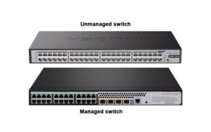 managed switch and unmannaged switch