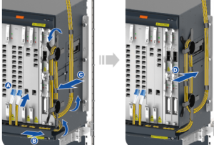 Lay out optical fibers