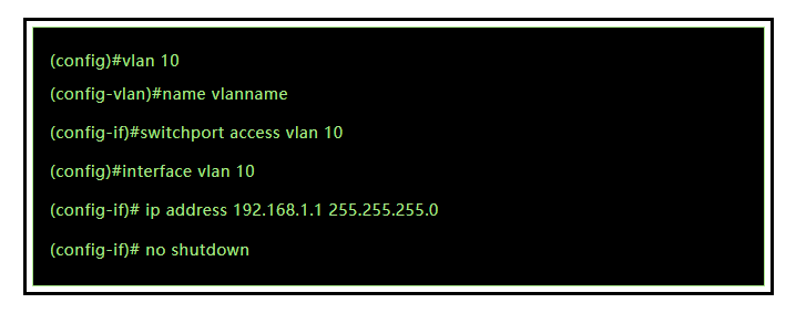 Базовая конфигурация VLAN