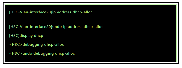 DHCP クライアントの構成