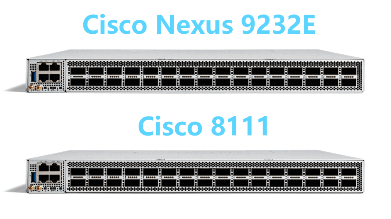 C8111 router and the Nexus 9232E switch