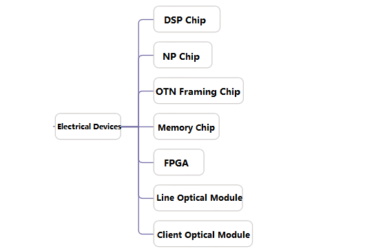 DSP chips and OTN frame chips in high-rate line-side coherent optical modules
