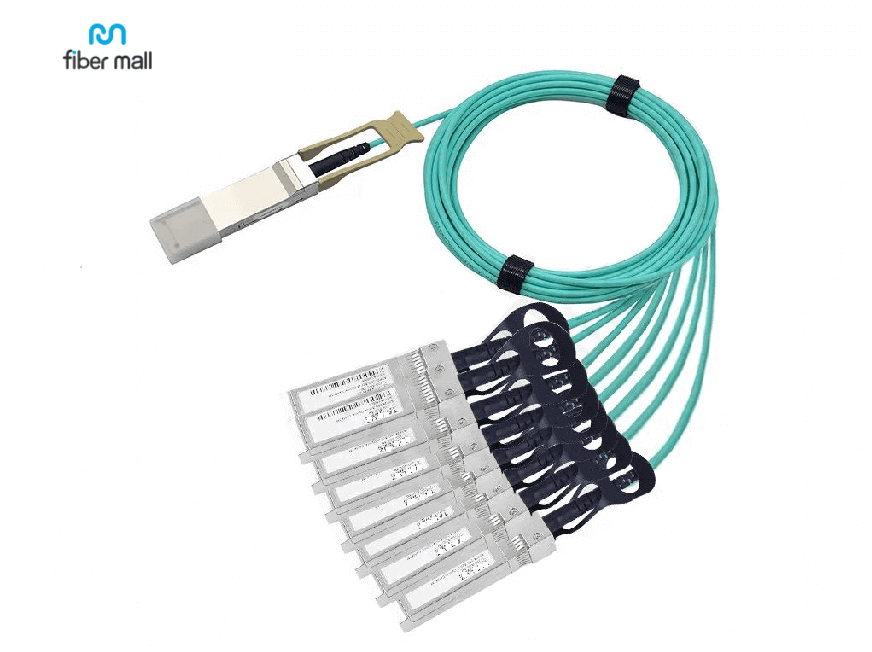 QSFP-DD إلى 8x50G SFP56 AOC