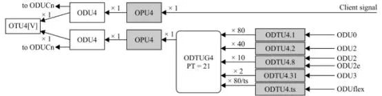 the mapping path of OTU4