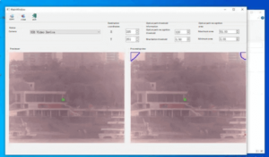 Schéma d'interface de transmission vidéo haute définition en temps réel