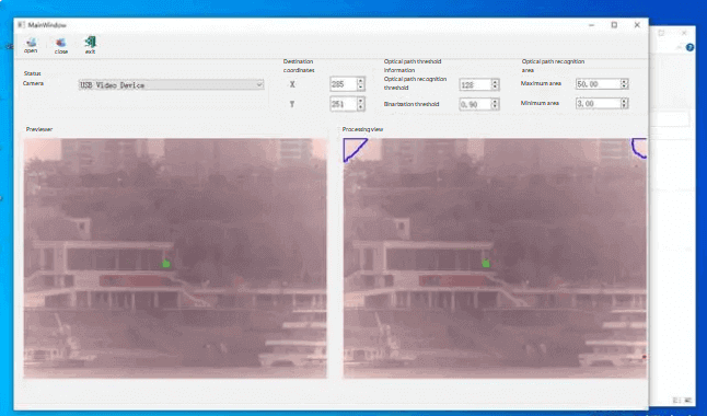 High-definition real-time video cross-river transmission interface diagram