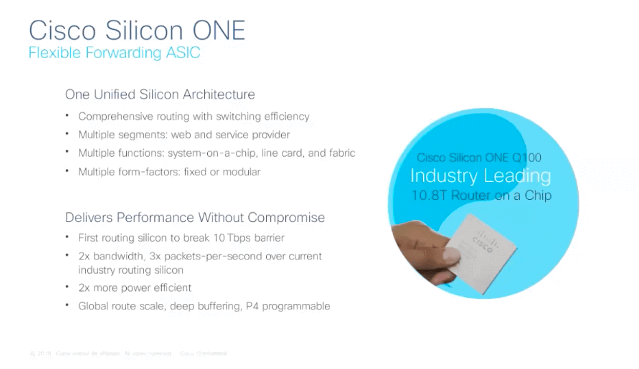 Silicon ONE is a routing chip
