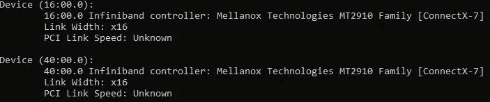 Lors de l'installation de MLNX_OFED_LINUX, NVIDIA ConnectX 7 Mellanox Technologies MT2910 MT2910 Series
