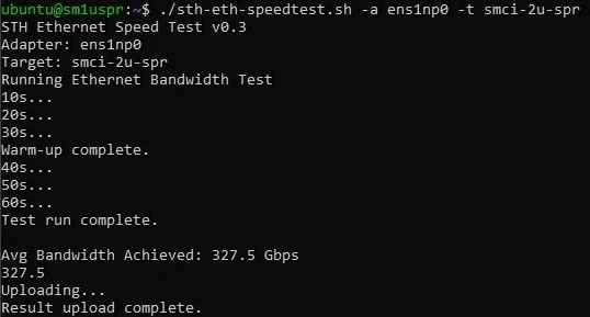 Performances NVIDIA ConnectX 7 400GbE