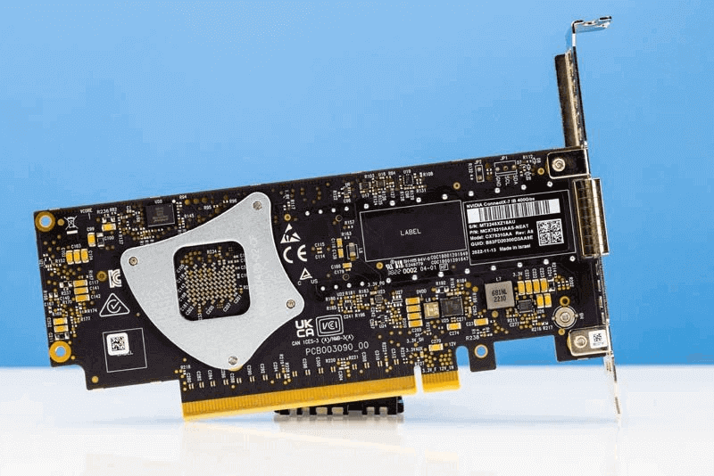 NVIDIA ConnectX 7 400G OSFP 카드 뒷면