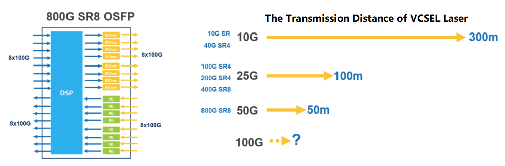 800G SR8 OSFP Evolution Route