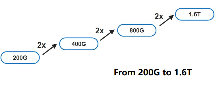 De 200G a 1.6T