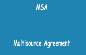 MSA (MultiSource-Vereinbarung)