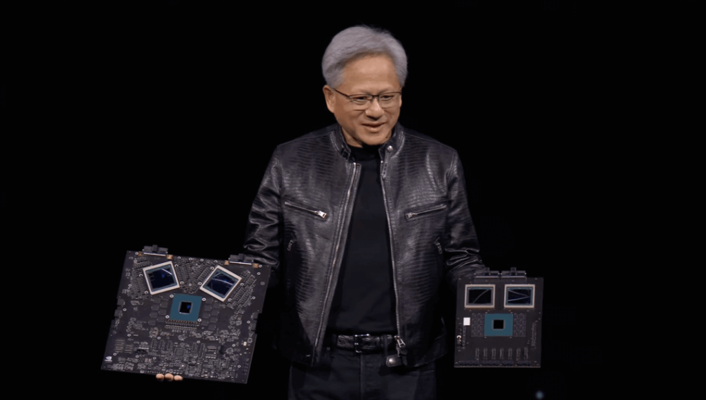 Huang showcased the GB200 superchip