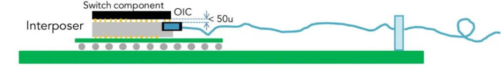 CPO's module is closer to the host ASIC