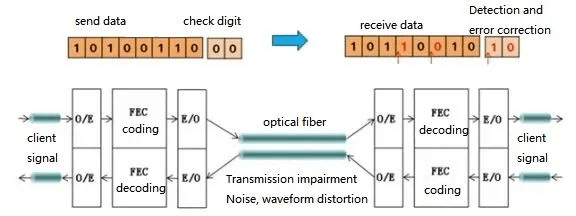 Optical networks require the use of Forward Error Correction (FEC) to guarantee reliable communication.
