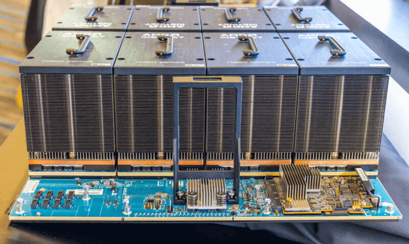 AMD Instinct MI350X UBB 8 GPU Heatsink Profile