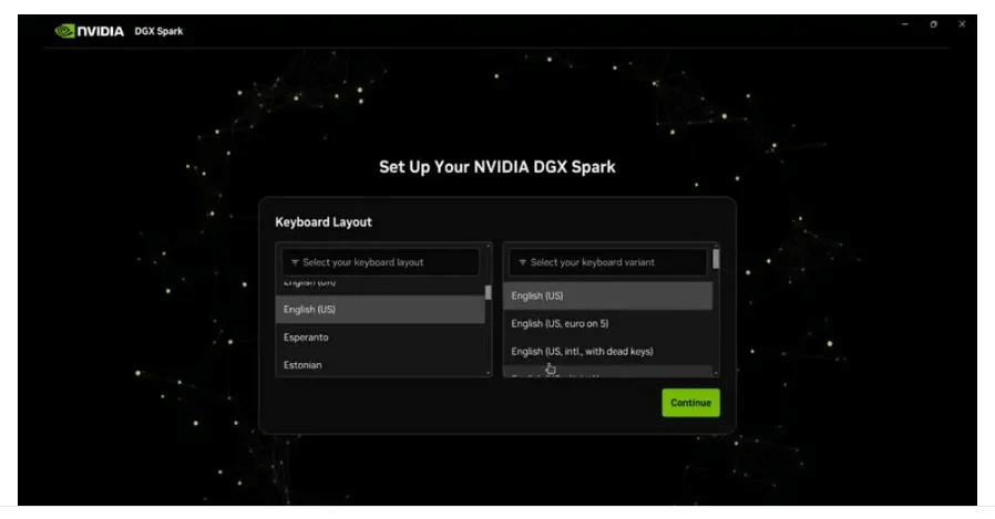 Choose the correct keyboard layout