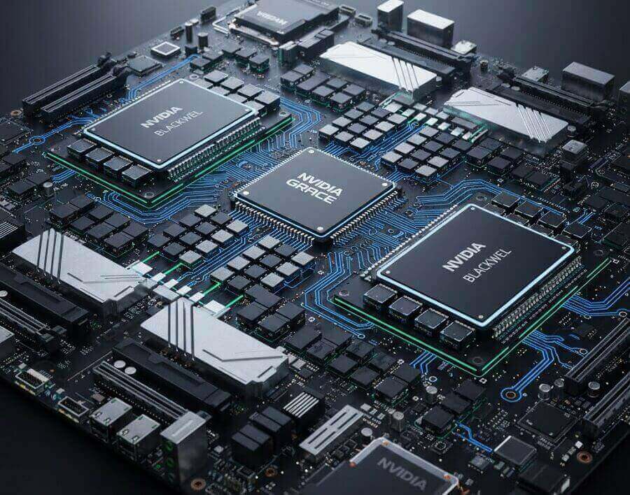 NVIDIA GB200 Superchip on a professional-grade motherboard
