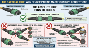 MPO Male vs Female Connectors: Data Center Planning Guide - fibermall.com