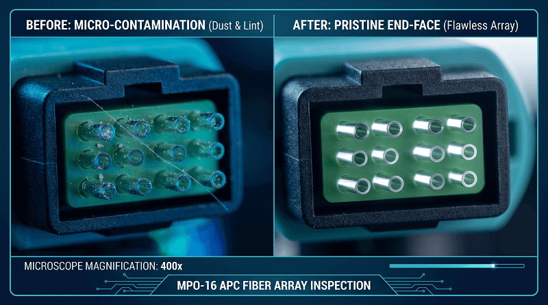 MPO Connector Cleaning