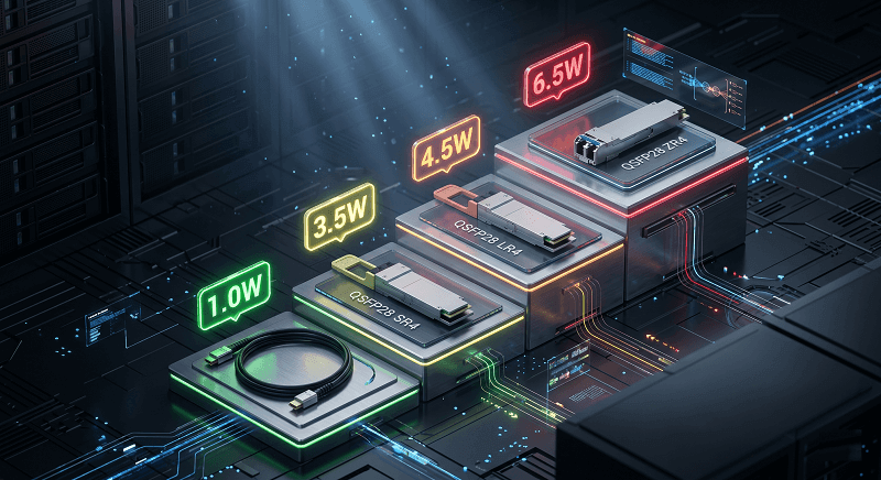 QSFP28 Power Consumption by Module Type