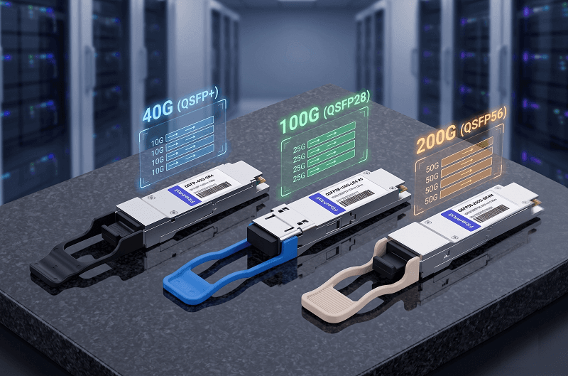 QSFP+VSQSFP28VSQSFP56