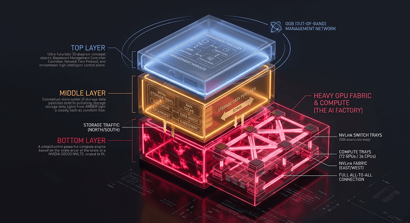 modern AI server rack