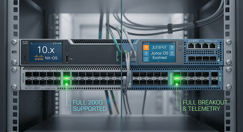 NX-OS 10.x and Junos Evolved