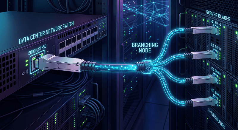 QSFP56 Breakout DAC