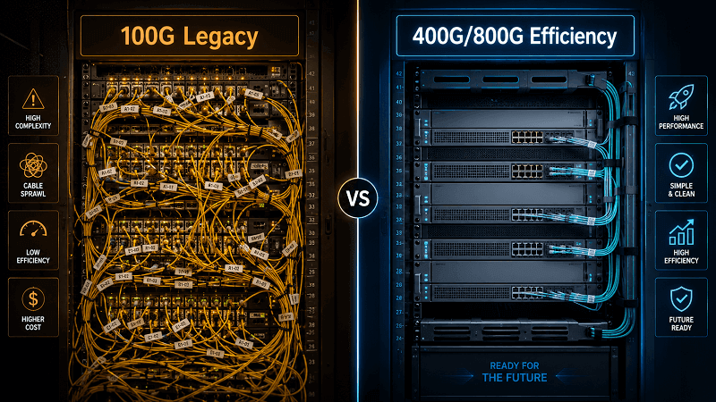 Real-World QSFP Power Consumption per Gigabit Rack Budget