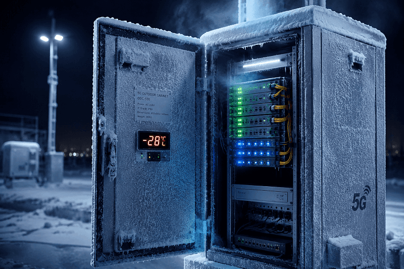 5G telecommunications outdoor cabinet