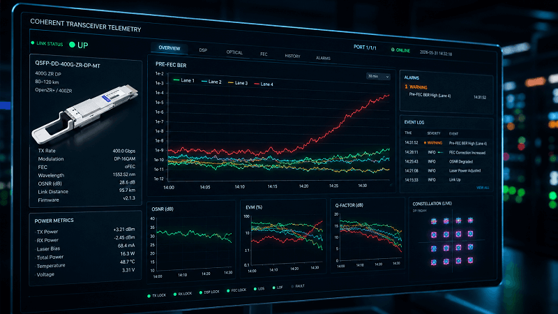 Coherent DSP Telemetry