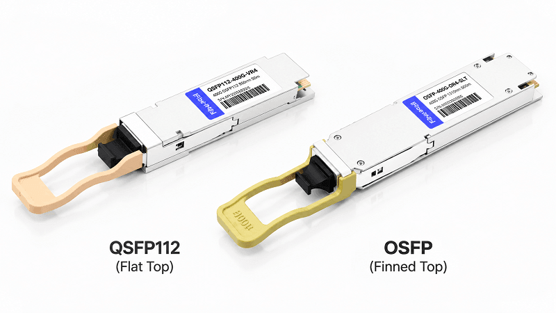 Flat-Top QSFP112 vs Finned-Top OSFP