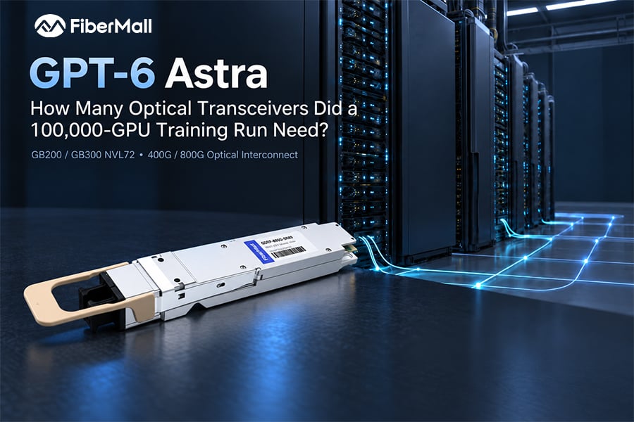 GPT-6 Astra: How Many Optical Transceivers Did Its 100,000-GPU Training Run Actually Need?