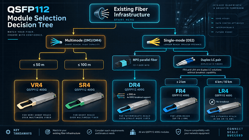 How to Choose a QSFP112 Module Type