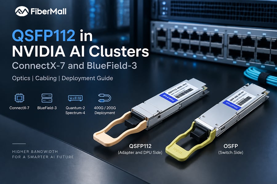 QSFP112 NVIDIA AI Clusters: ConnectX-7 and BlueField-3