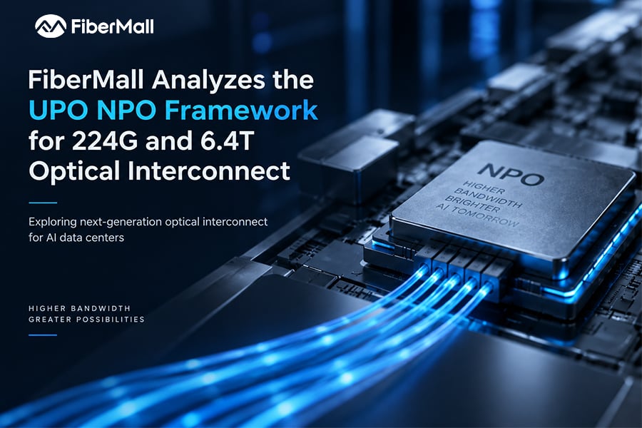 FiberMall Analyzes the UPO NPO Framework for 224G and 6.4T Optical Interconnect