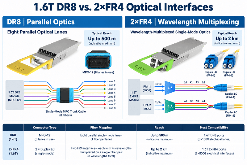 1.6T DR8 vs. 2×FR4