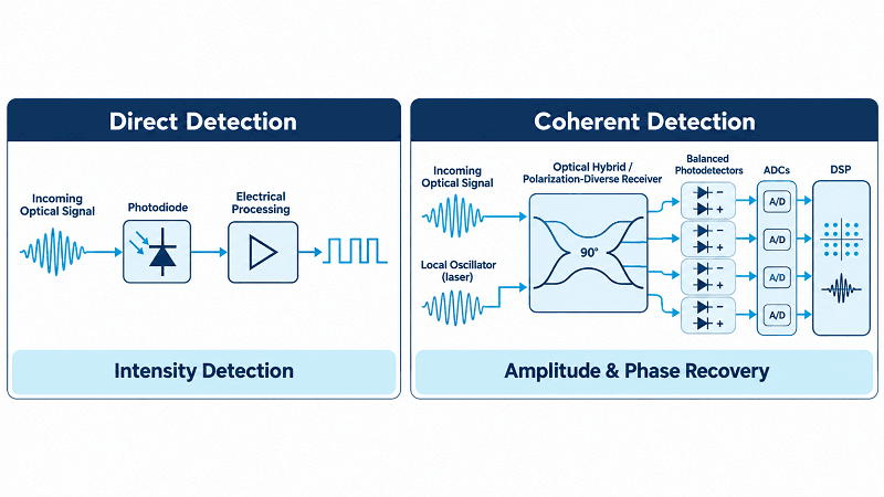 Coherent Detection vs. Direct Detection