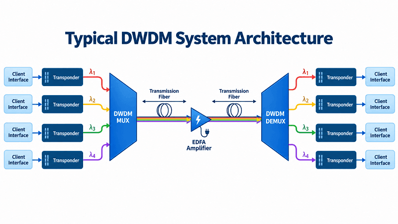 Core DWDM Network Components