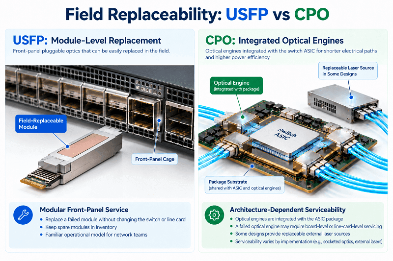 Field Replaceability USFP vs CPO