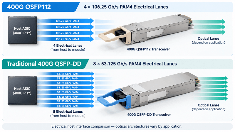 Four Lanes at 112G, Not Eight at 50G