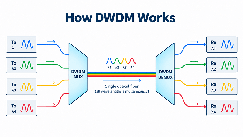 How DWDM Works