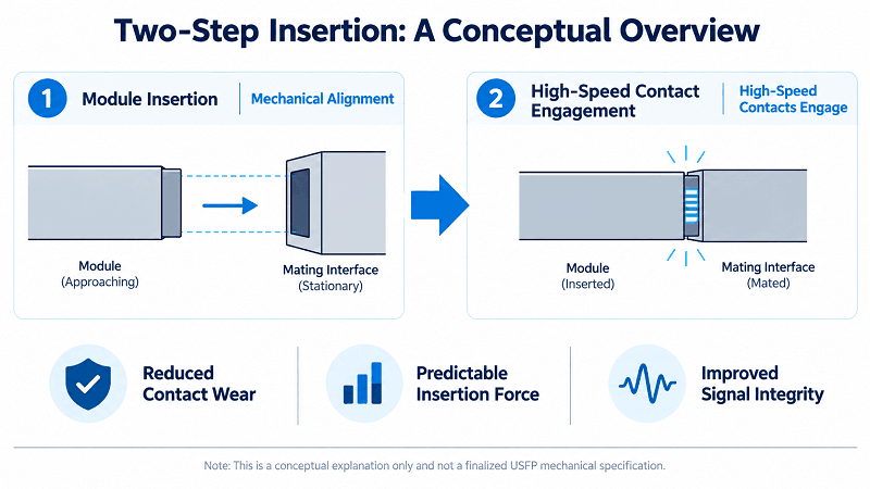 Two-Step Insertion Conceptual Working Principle
