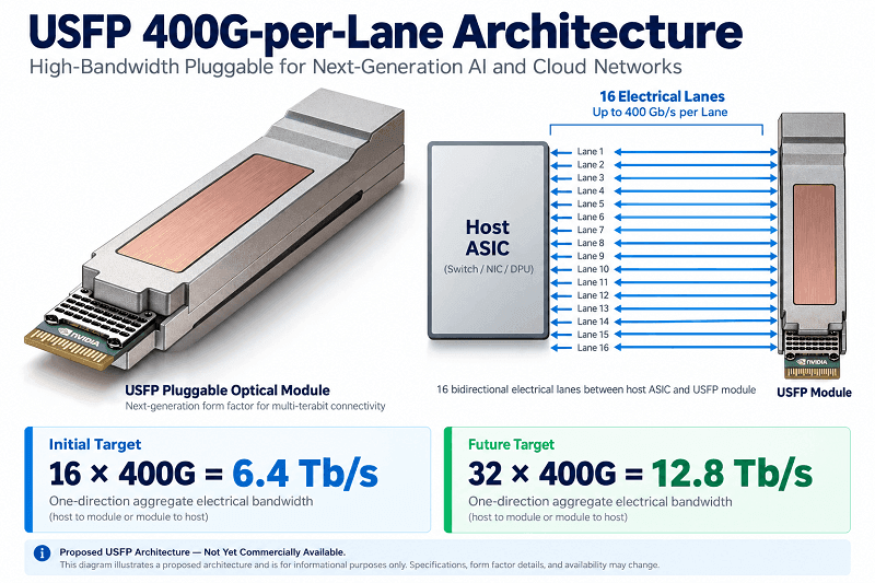 USFP 400G-per-Lane Architecture